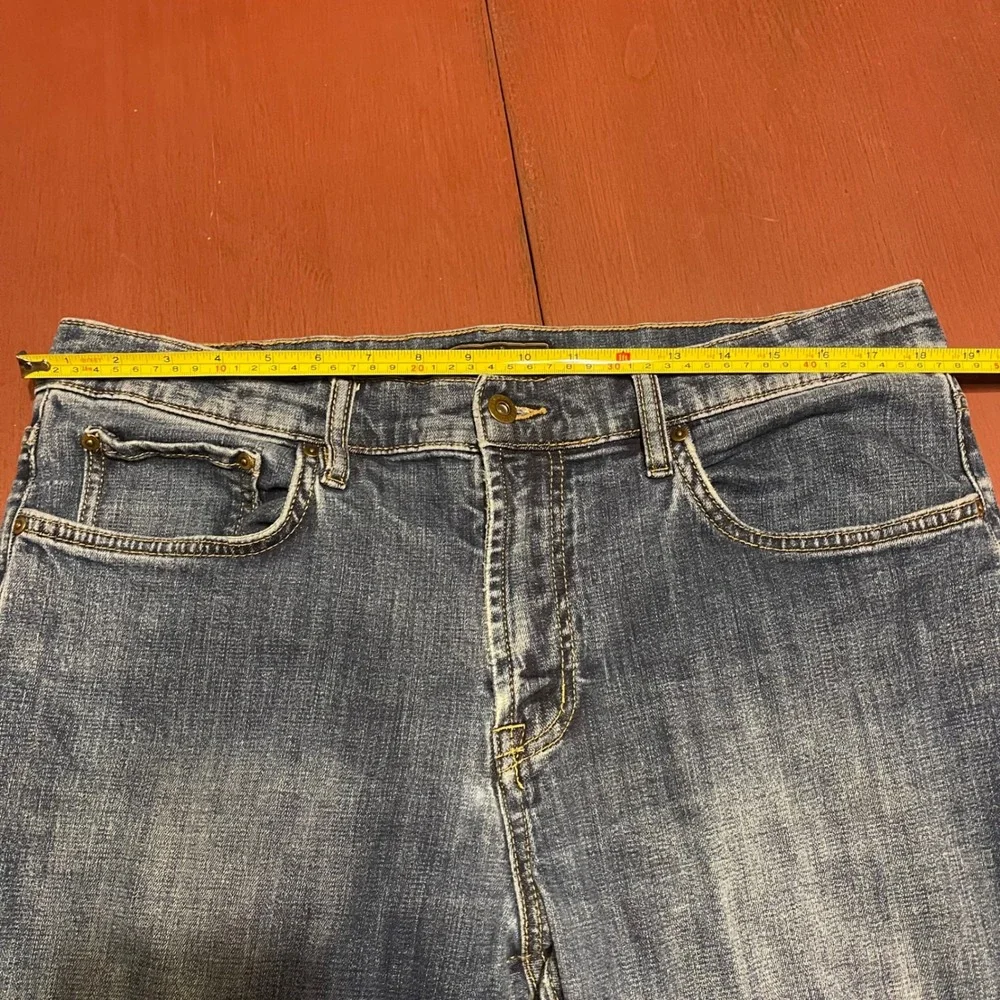 Jos‎ A Bank Reserve Traditional Fit Mens Blue Wash Denim Jeans 35W 30L - Picture 7 of 11